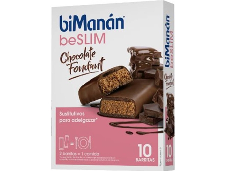 Barrita Sustitutiva de Chocolate Fondant BIMANÁN (8 Unidades)