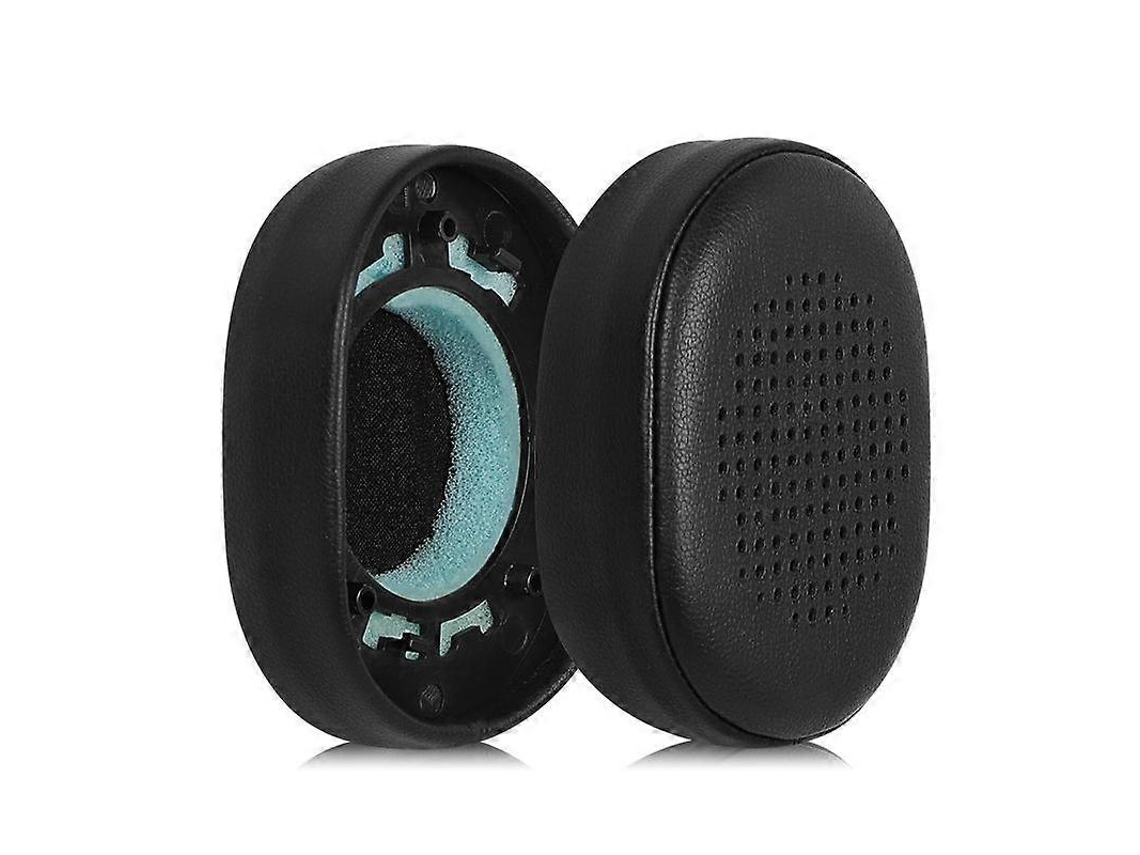 Juego de 2 almohadillas de piel sintética para auriculares Kef M400 GIECY (negro)