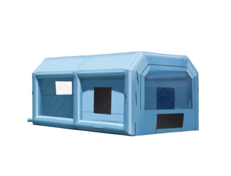 Cabina de pintura inflable VEVOR, cabina de pintura inflable de 21x13,5x9,8 pies, soplador de 1100W