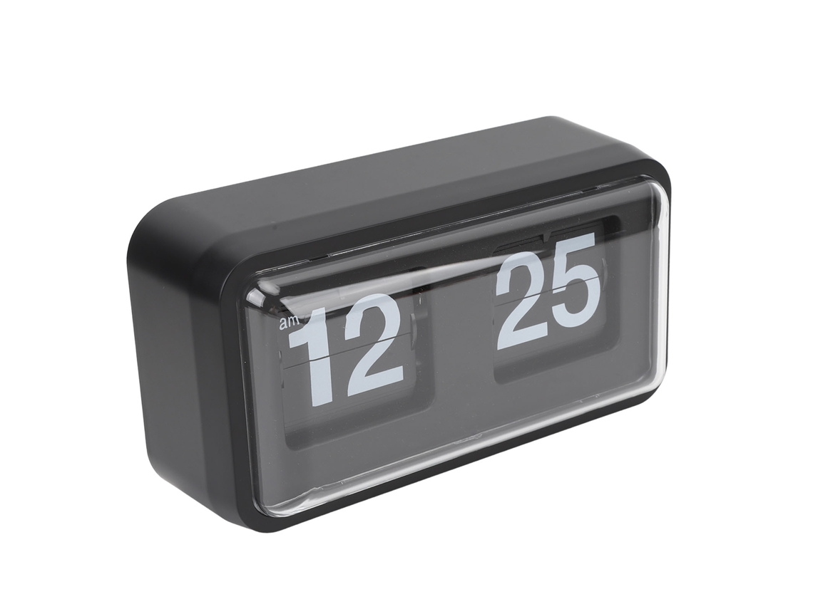 2026 Store-reloj De Mesa Flip Retro Mecánico Con Cubierta Clara Estilo Innovador Para Decoración Hogar Oficina Negro