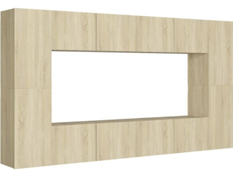 Conjunto 8 de muebles de salón VIDAXL roble Sonoma