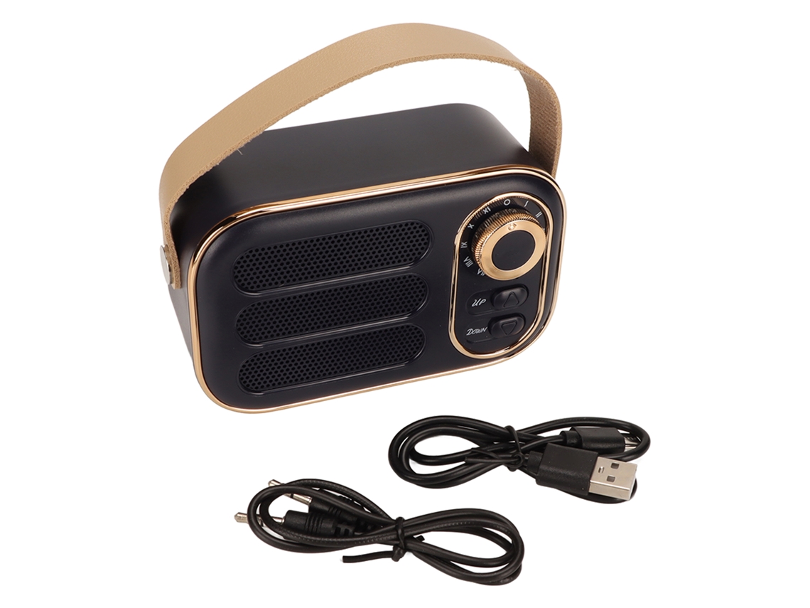 Altavoz Bluetooth (clásico Y Moderno, Batería Integrada) Negro Dw13