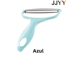 (azul) Pelador De Frutas Y Verduras, Cuchillo Para Ensalada, Acero Inoxidable Multifuncional