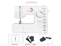 Mini máquina de coser, 59 opciones de puntadas, capacidad para dos agujas, ligera y portátil.