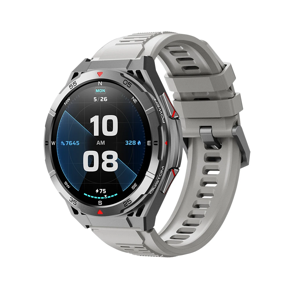 Reloj Inteligente Con Gps (silicona Plateada), Resistente Al Agua Hasta 3 Atm, Gps De Doble Frecuencia Para Natación.