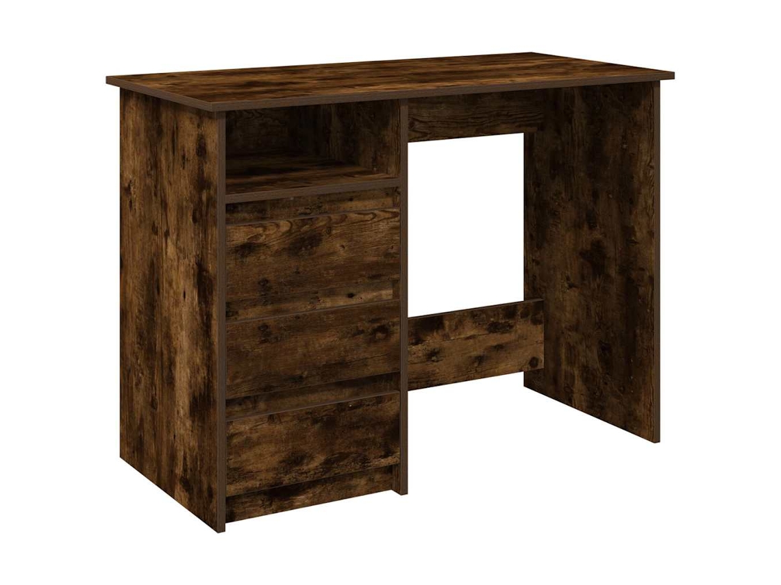 Maison Exclusive - Escritorio De Madera De Ingeniería Roble Ahumado 102x50x75 Cm