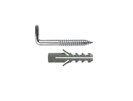 Kit Sanitario Alcayata Con Taco Expansión Ø 12 x 60 mm Fijación Calentadores / Termos de Agua WOLFPACK LINEA PROFESIONAL