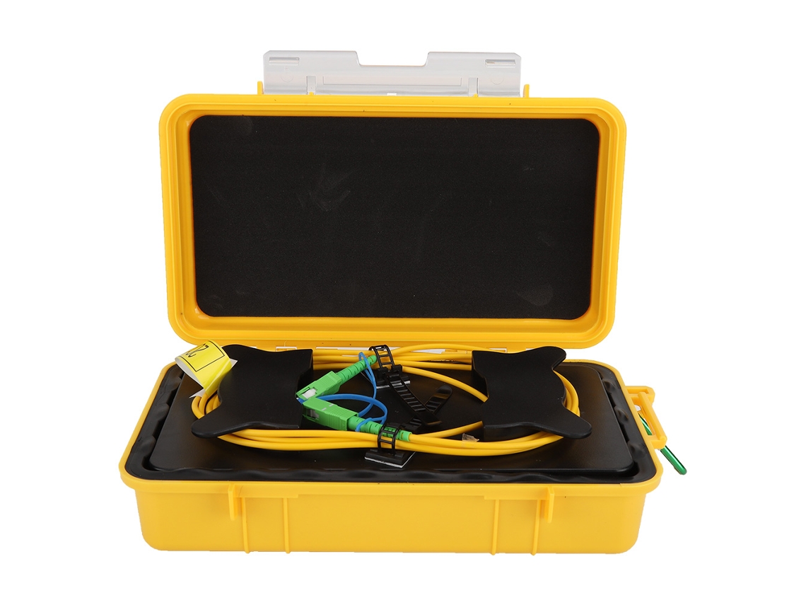 Caja De Cable De Anillo De Fibra Con Eliminador De Zona Muerta Otdr Sc Apc-sc Apc Sm 1 Km