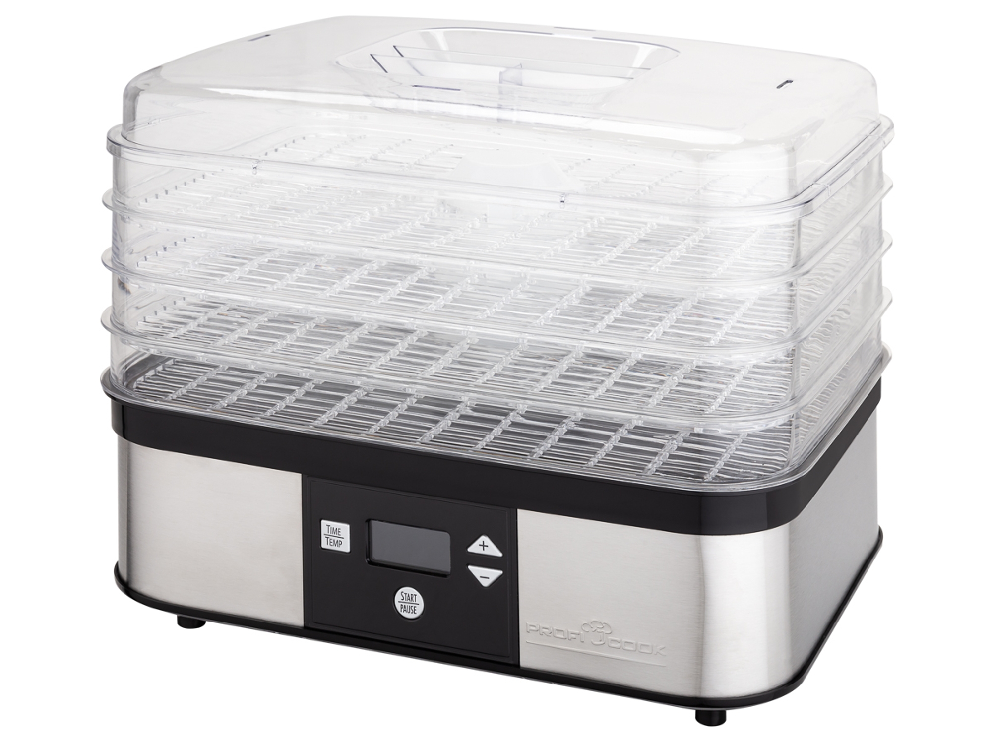 Proficook Dr 1116 deshidratador alimentos control temperatura 350 w 1 decibelios acero inoxidable 4