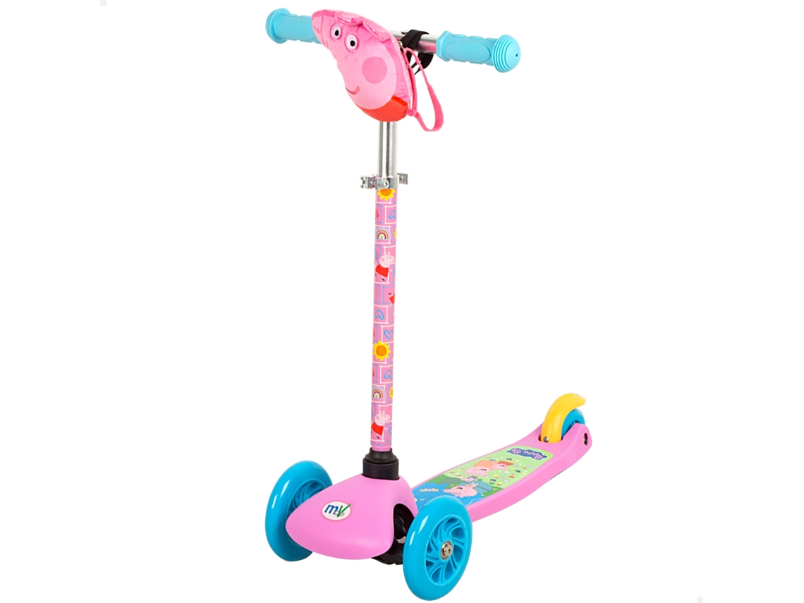 Peppa Pig Patinete Infantil 3 Ruedas Con Bolsillo