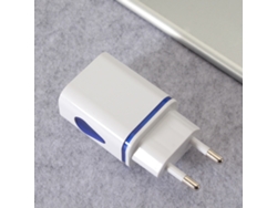 Cargador (cargador De Smartphone Con Gota De Agua Led Y Usb Doble) Exclusivo Para El Sudeste Asiático