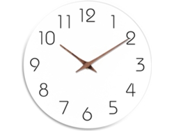 Reloj de pared negro de 30 cm, silencioso, sin tictac, moderno, sencillo y minimalista, funciona con pilas. Nicecee (30 cm)