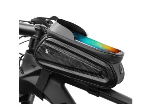 Bolsa de bicicleta de carcasa dura, bolsa para viga delantera, bicicleta de montaña, teléfono móvil, pantalla táctil, bolsa para tubo superior, bol...