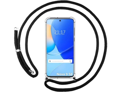 Carcasa para Huawei Nova 9 SE TUMUNDOSMARTPHONE Colgante Negro