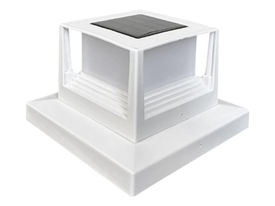 Luz solar para poste exterior, luz blanca slowmoose