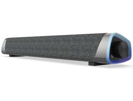 Altavoz de computadora de una pieza de versión común: negro intenso (conexión por cable potente bobina móvil de doble núcleo antimagnético 99% sin ...