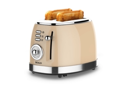 Tostador Retro SOGO Tos-Ss-5470 Pan Molde 2 Ranuras 850W (Beige)