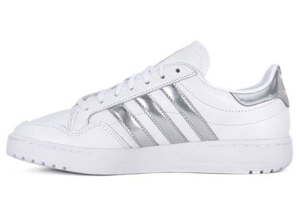 Zapatillas Deportivas ADIDAS Team Court W Mujer Blanco Plateado Cuero Natural 38 6 Worten.es