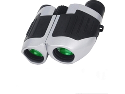 Binoculares 10x25 Mini Compactos Ligeros para Teatro al Aire Libre Senderismo Tácticos Niños Conciertos Deportes Camping Visión Nocturna Poca Luz IP68 Plateado Yizhood