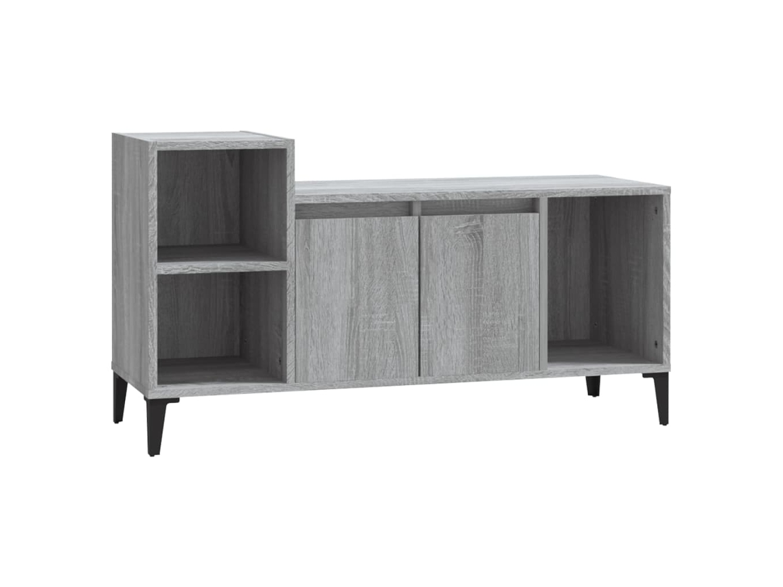 Maison Exclusive - Mueble De Tv Madera Contrachapada Gris Sonoma 100x35x55 Cm