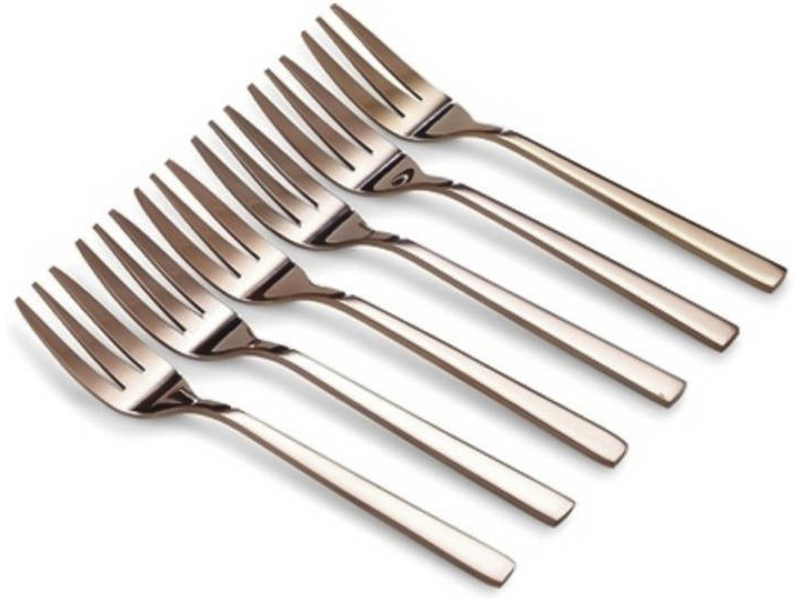 Tenedores de Postre SALT & PEPPER Host (Acero Inoxidable - 6 und)