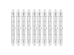 Rebe-bombilla Halógena R7s 118mm 200w 230v Regulable 2700k Cri 99 2500h Paquete De 10 Para Iluminación Industrial Y Hogar
