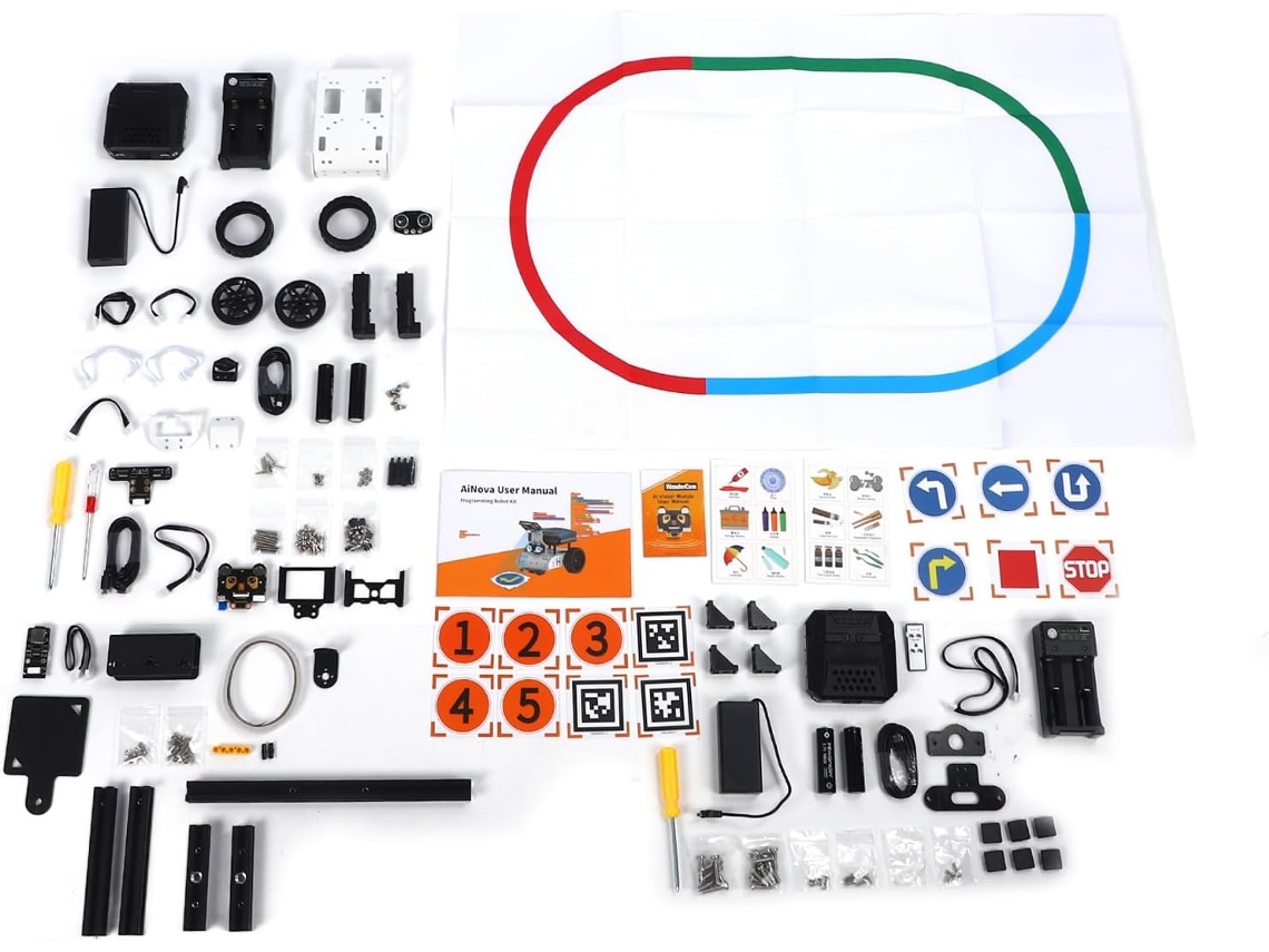 Kit De Coche Robot Para Principiantes: Ia Con Cámara Y Sistema Programable Para Evitar Arañazos Y Obstáculos.
