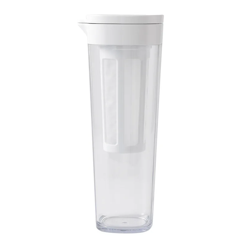 (blanco) Tarro Portátil De 1100 Ml Para Café Frío Con Filtro, Perfecto Para Picnics Y Bebidas De Camping.