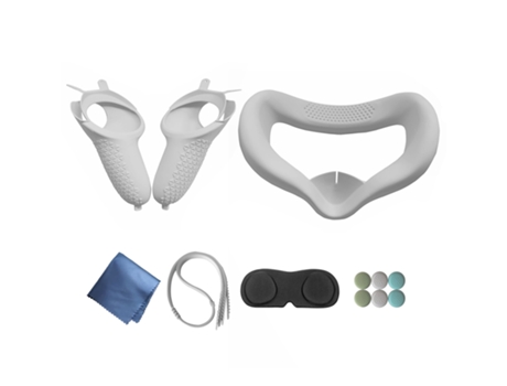 Funda Protectora para Mando Oculus Quest SLOWMOOSE 2- Realidad Virtual con Correa Blanco