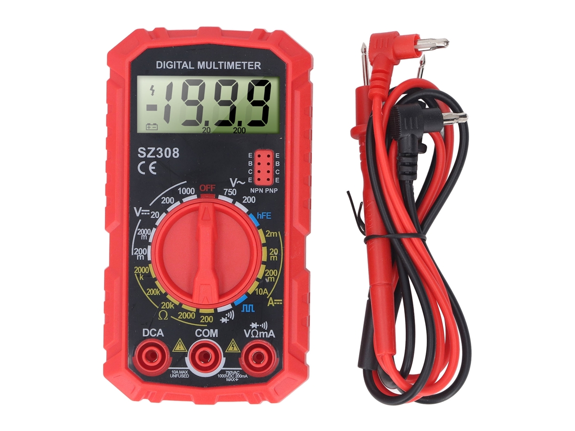 Multímetro Digital Portátil Tester Voltaje Ac Dc Ohm Volt Amp Para Hogar Coche Industrial