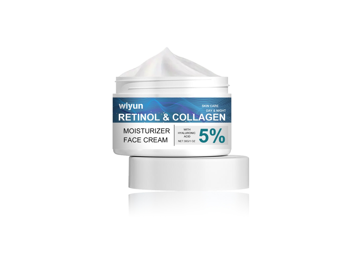 Crema antiarrugas con retinol para una piel sana y joven.