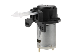 Cabezal de tubo peristáltico para bomba dosificadora, 24 V, color negro, ideal para acuarios, laboratorios y análisis químicos.