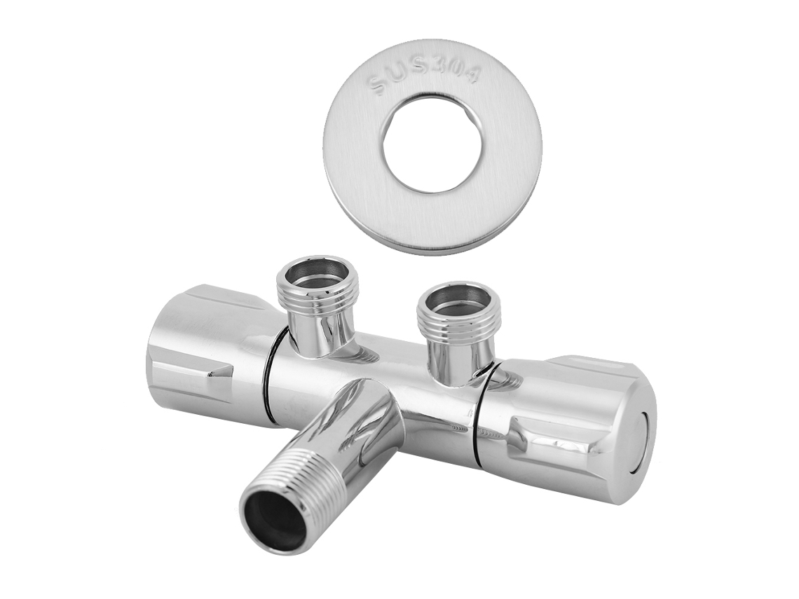 Grifo de ducha con interruptor de válvula de ángulo doble, accesorios de baño G1/2, color como se muestra en la imagen