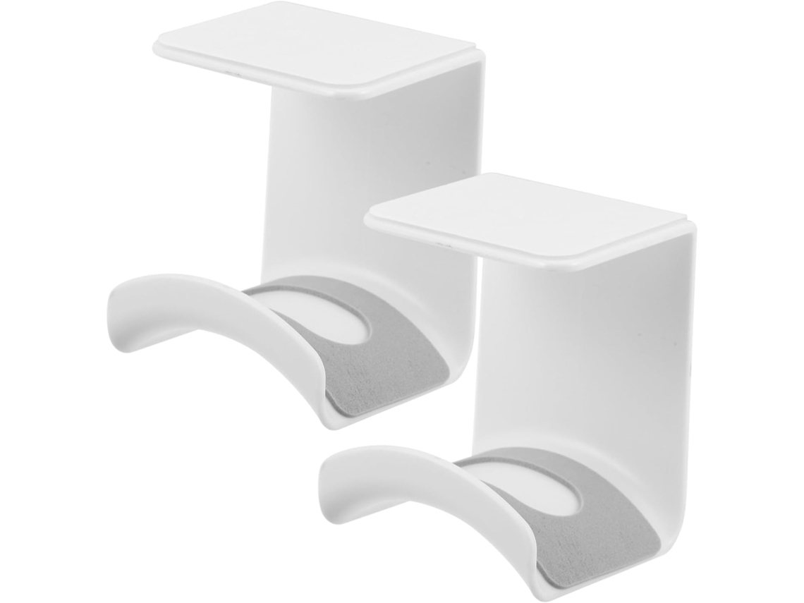 Juego de auriculares de 2 piezas, sin necesidad de taladrar, gancho de pared de plástico para oficina y hogar, soporte Gokoco