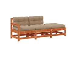 Maison Exclusive - Unidades De Sofá Seccional Marrón Cera 190 X 62 X 70,5 Cm