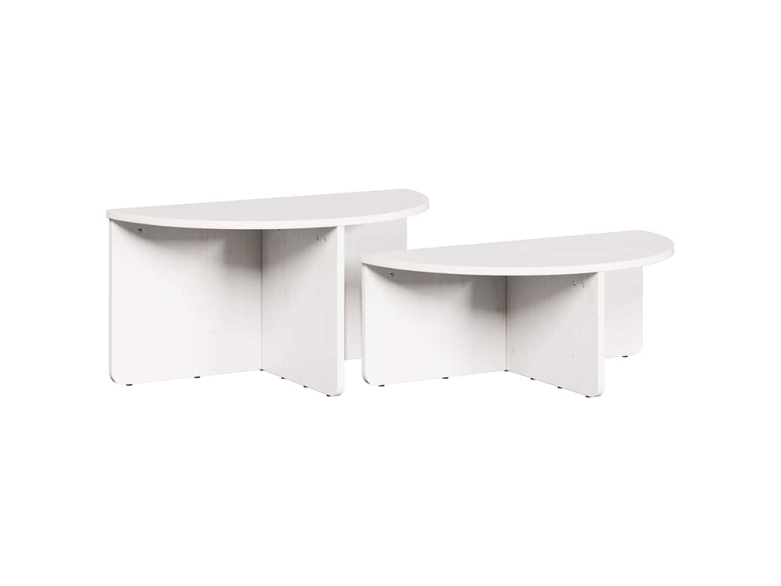 Maison Exclusive - Mesa De Café 2 Pcs Madera Maciza De Pino