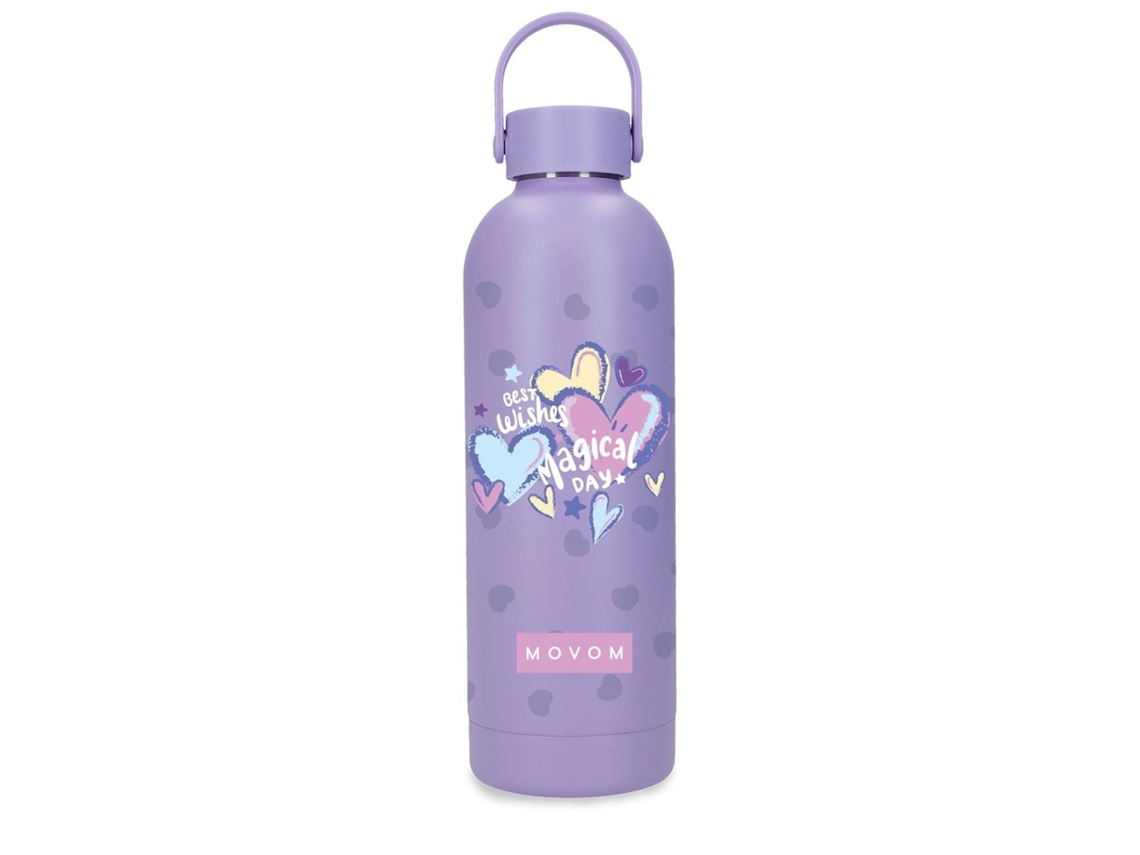 Botella térmica Movom Best Wishes (500 ml - Lila)