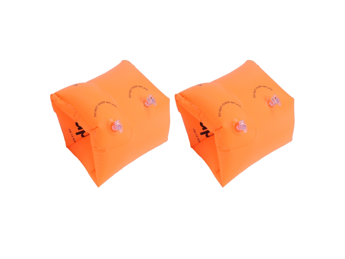 Brazalete Flotante Para Adultos Y Niños, Pvc, Anfibio, Naranja.