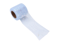 Rollo De Tela De Tul Diy De 6 Cm, Azul Claro, Poliéster Ligero Y Resistente Al Desgaste Para Decoración.