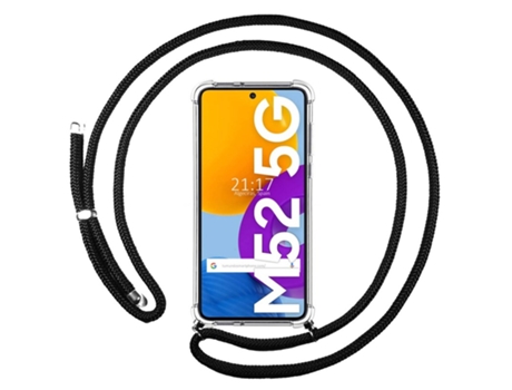 Carcasa Samsung Galaxy M52 5G TUMUNDOSMARTPHONE Colgante Negro