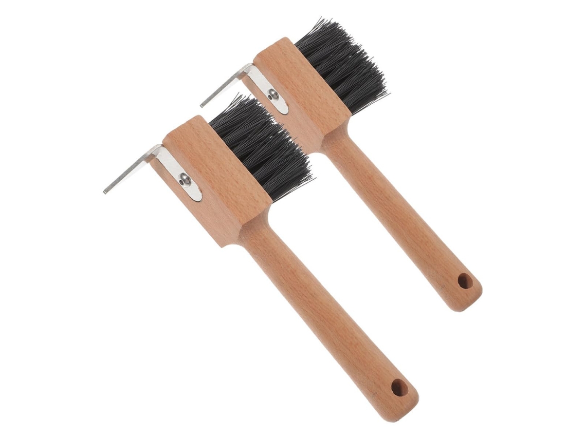 Juego De 2 Cepillos Para Cascos De Caballo, Herramienta Multiusos Para La Limpieza Y El Mantenimiento Diario Del Establo.