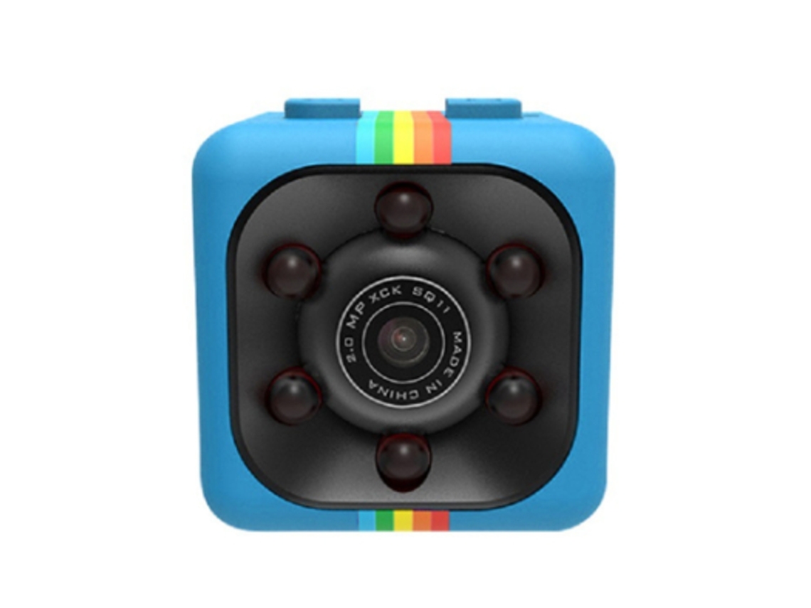 Cámara espía oculta, minicámara portátil con batería recargable, HD 1080P, visión nocturna activada por movimiento, Bestvite (azul)