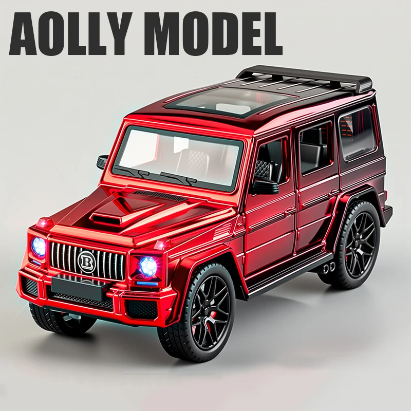 Coche De Juguete A Escala 1:24, De Metal Fundido A Presión (rojo), Con Efectos De Sonido Y Luz.