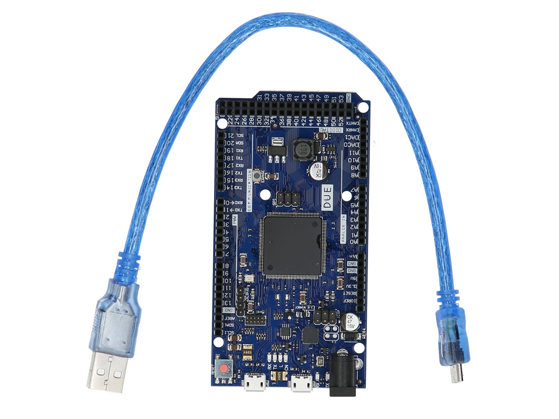 Placa De Desarrollo Sam3x8e, Microcontrolador Arm De 32 Bits Y 3,3 V Con Usb Y 54 Puertos Digitales.