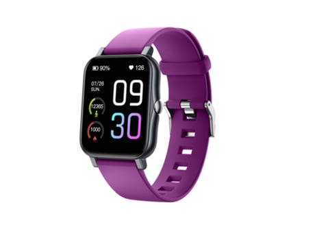 Smartwatch, pantalla completa de 1,7 pulgadas, 100 modos deportivos, batería de 25 días de duración, Morado CHRONUS