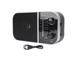 Radio Portátil Recargable Retro Am Fm Sw Altavoz Bluetooth Multibanda Para Viajes Con Enchufe Estadounidense 110v