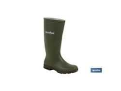 Bota alta de agua pvc verde talla 38