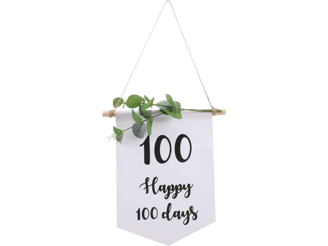 Guirnalda De Fiesta De Cien Días Hecha De Tela Oxford Para Niños Y Niñas, Guirnalda De Cumpleaños De 100 Días Como