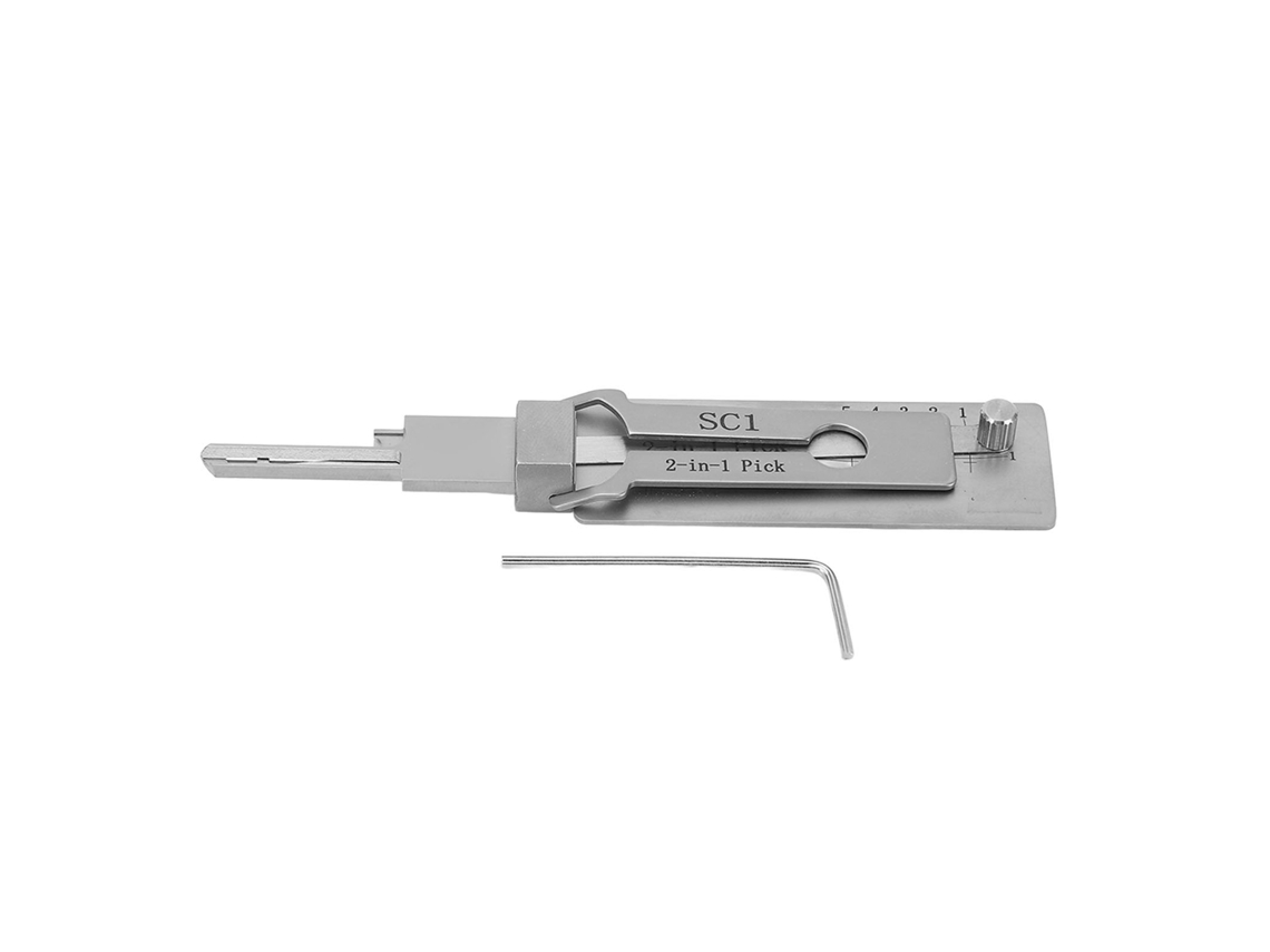 Herramienta De Gancho Para Recoger Llaves 2 En 1 De Acero Inoxidable Decoder Para Reparación Y Mantenimiento