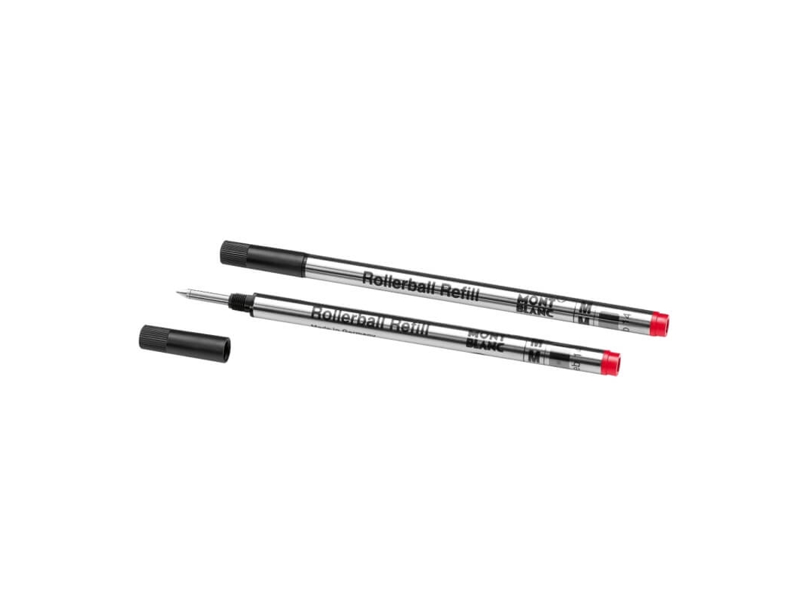 Paquete de 2 recambios para rollerball Montblanc Modena Red (m)